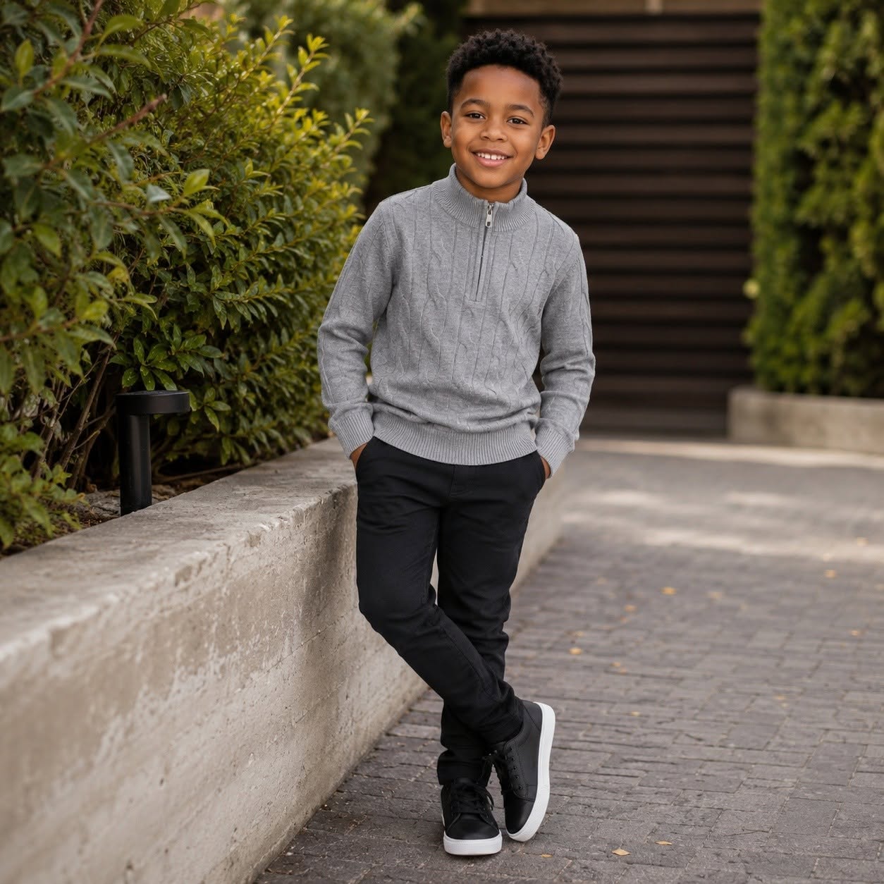 Half-zip Knitted Sweaters - Image 3